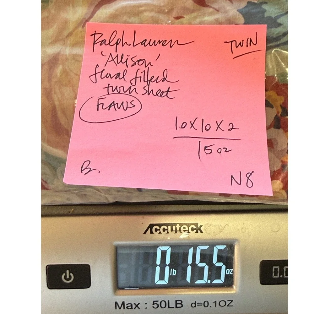 Ralph Lauren 'Allison' Floral Fitted Twin Sheet SEE NOTES